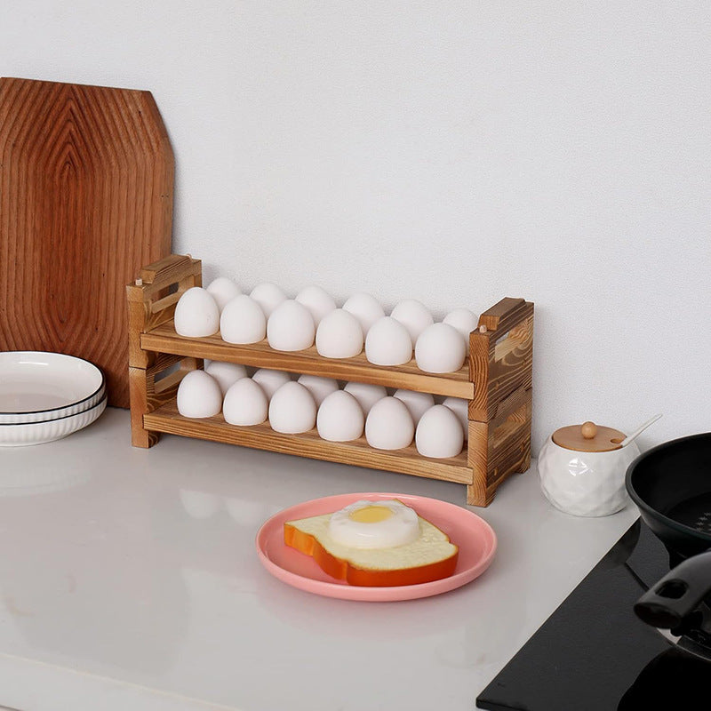 Eierregal aus Massivholz für den Schreibtisch | LuxeStyle