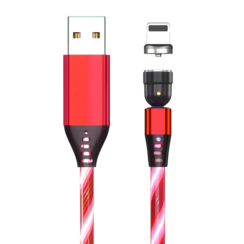 Magnetisches 3-in-1 Ladekabel mit LED-Licht