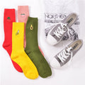 4er-Set Socken mit Früchtemotiven