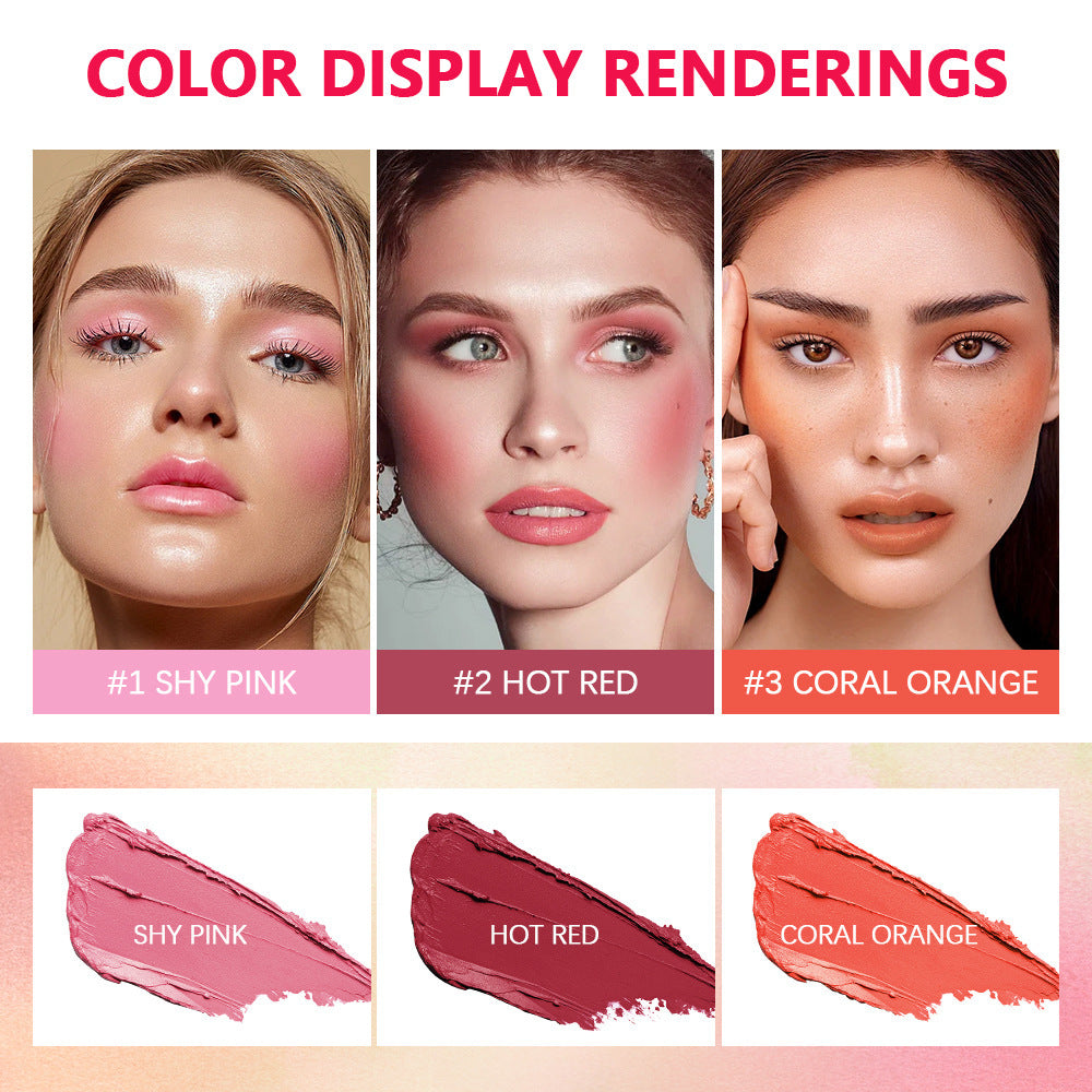 Feuchtigkeitsspendendes mattes Creme-Rouge – Bild 1 | LuxeStyle