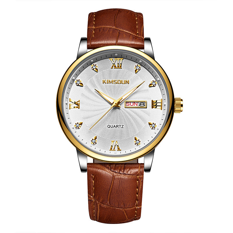 Herren-Armbanduhr mit Kalender und Datum