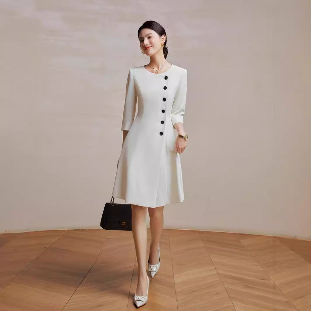 Elegantes Business-Kleid mit 3/4-Ärmeln – Bild 6 | LuxeStyle