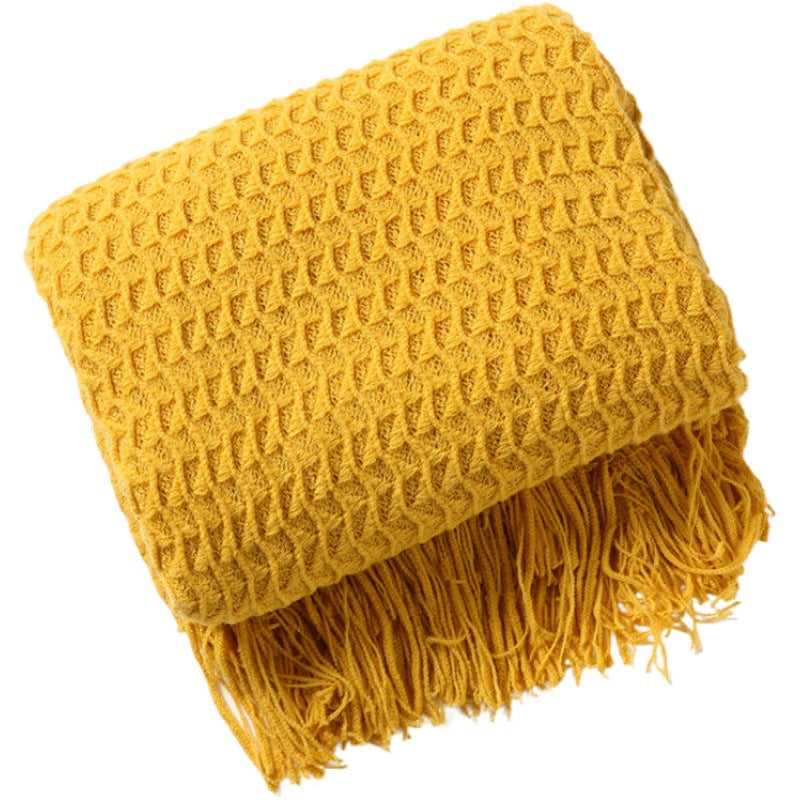 Gestrickte Sofadecke mit Quasten – Bild 11 | LuxeStyle