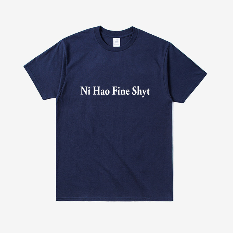 Sommercasual T-Shirt Weit Schnitt Gedruckt Kurzarm