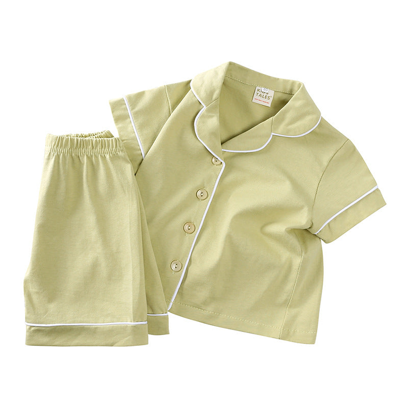 Kinder Sommer Pyjama-Set aus reiner Baumwolle | LuxeStyle