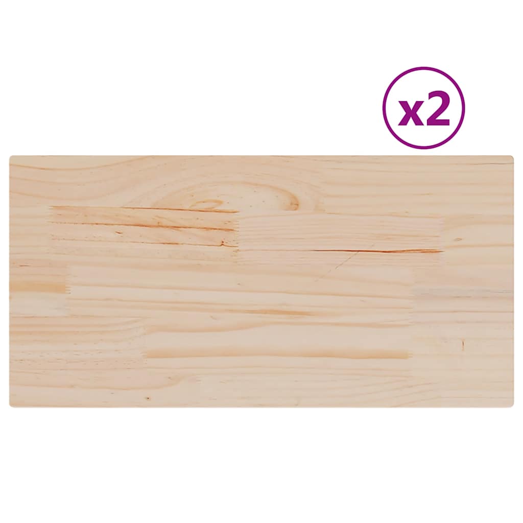 Tischplatten aus Massivholz, 2 Stk.