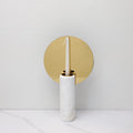 Eleganter Kerzenhalter Gold-Marmor | LuxeStyle