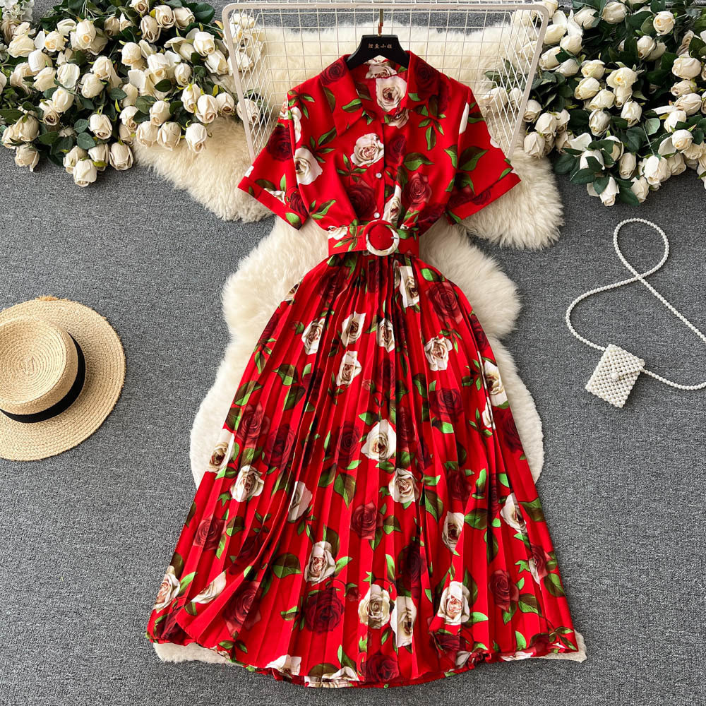 Chices Kurzarm-Top mit Blumenmuster im French-Stil – Bild 2 | LuxeStyle