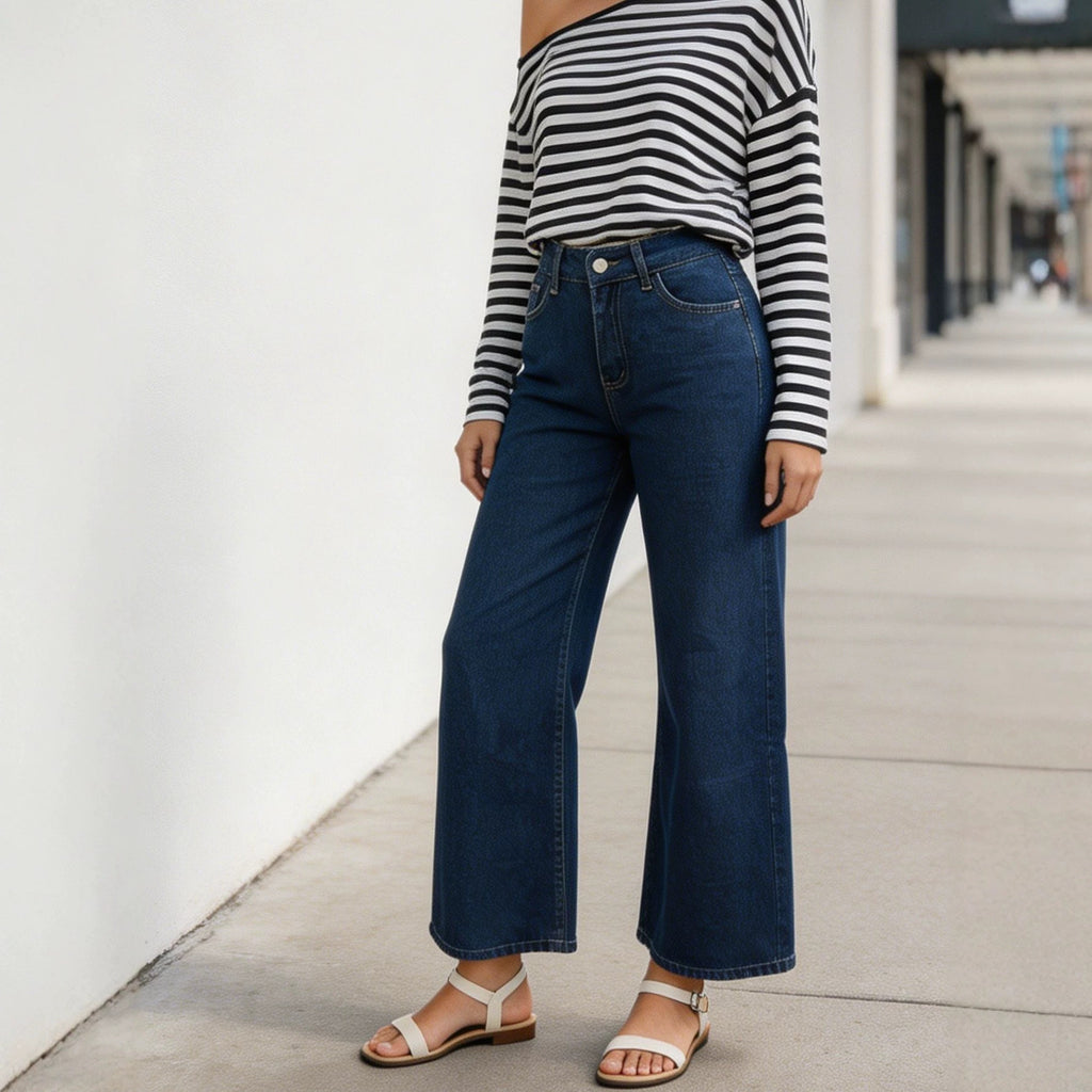 Retro Straight-Leg Jeans für Damen