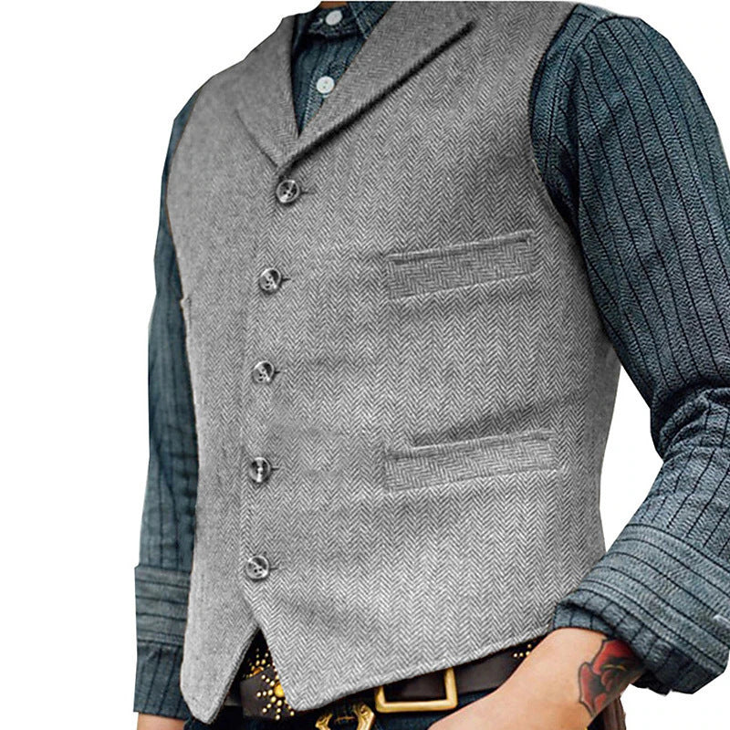 Klassische Herren Weste im koreanischen Stil – Bild 7 | LuxeStyle