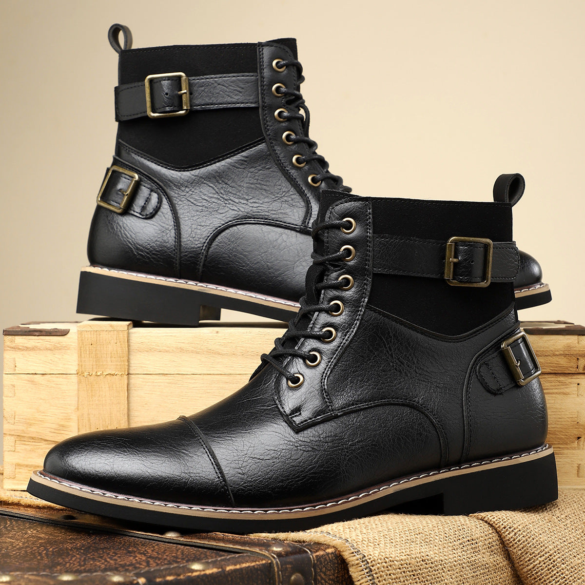Rutschfeste Retro Martin Boots für Herren