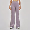 High-Waist Fitnesshose mit leicht ausgestelltem Bein