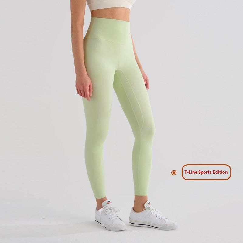 Hohe Sportleggings mit Fleece