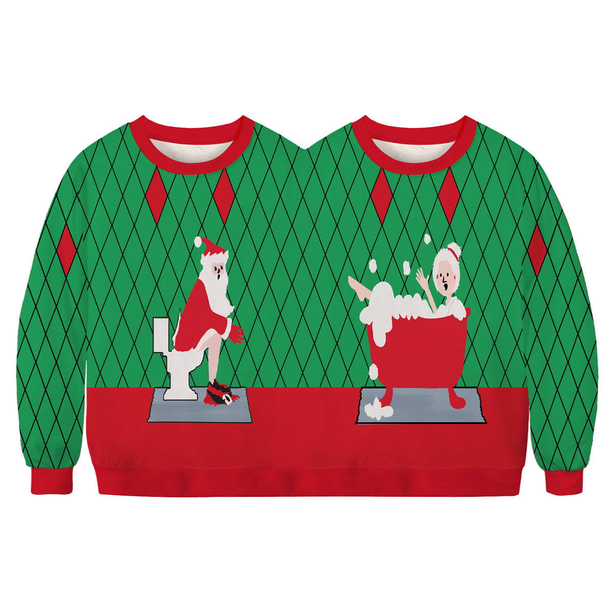 Weihnachts-Hoodie mit 3D-Digitaldruck – Bild 9 | LuxeStyle