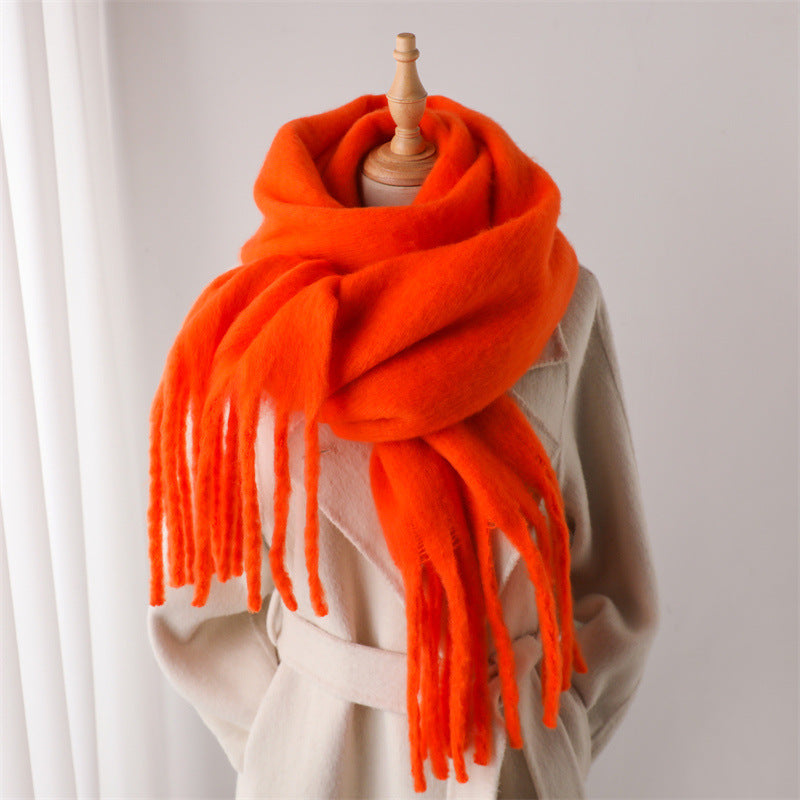Winterthermal-Schal mit langen Pompons – Bild 10 | LuxeStyle