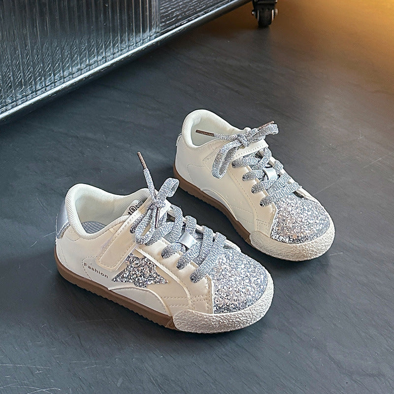 Baby Lauflernschuhe mit Pailletten