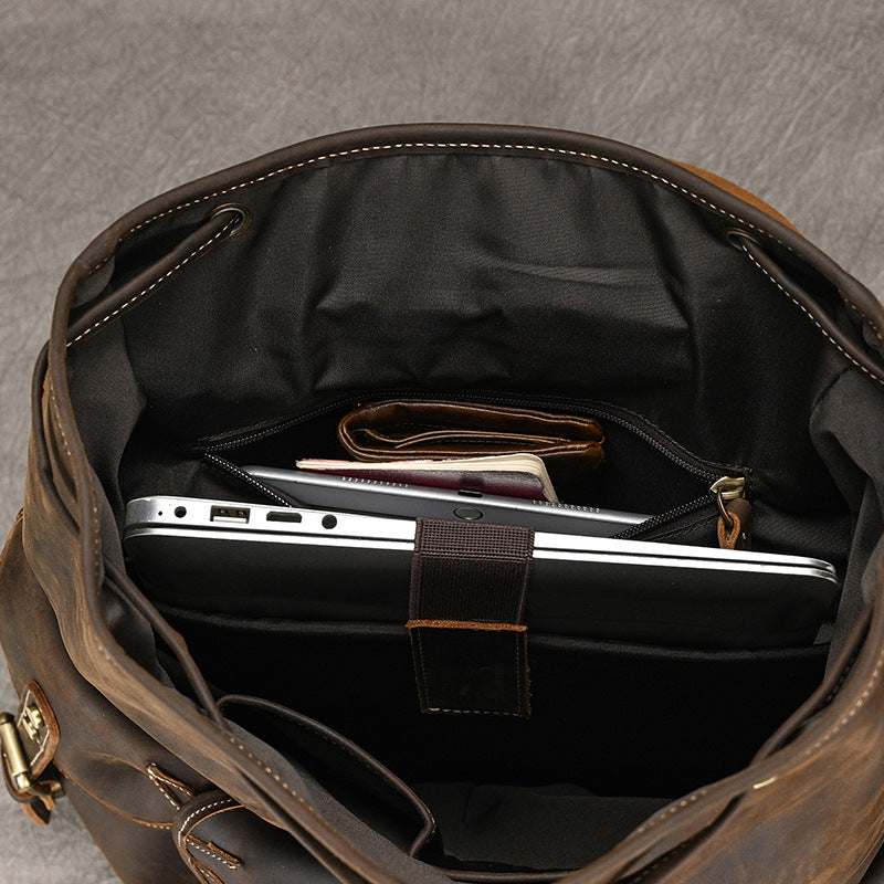 Lederrucksack "Crazy Horse" (36-55L)