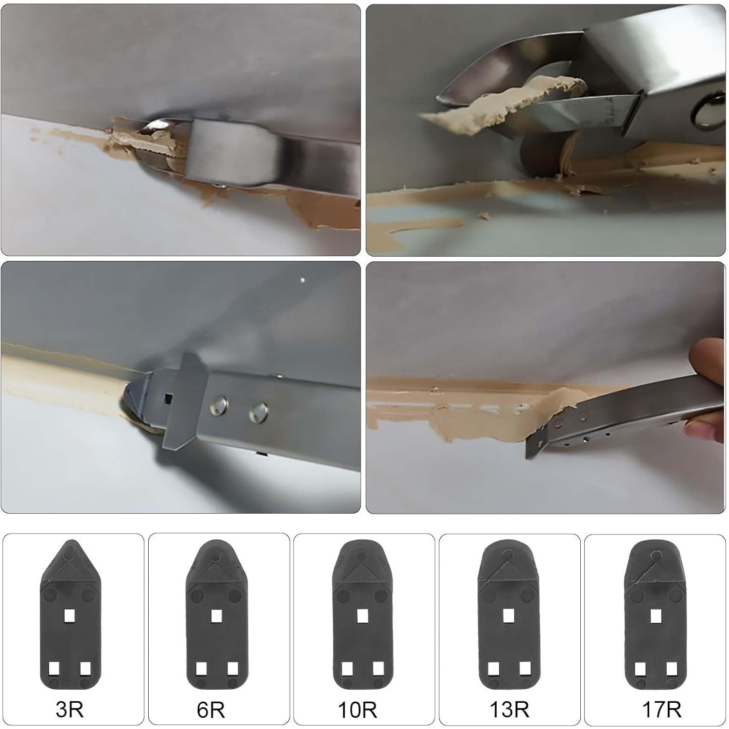 Silikonentferner-Set mit 5 Klingen