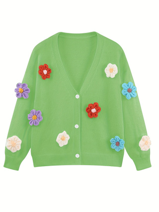 Blumen-Kardigan für Damen