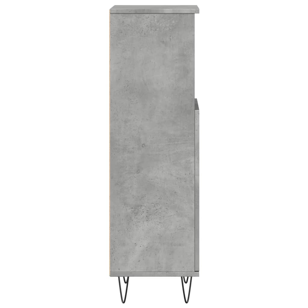 Badezimmerschrank Betongrau 30x30x100 cm