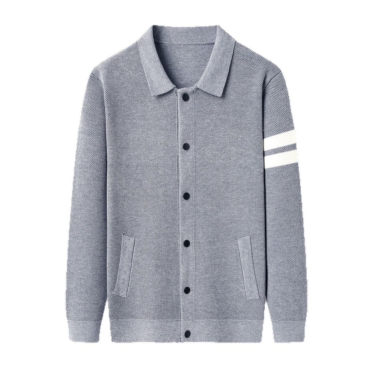 Strick-Cardigan mit Revers für Herren – Bild 4 | LuxeStyle