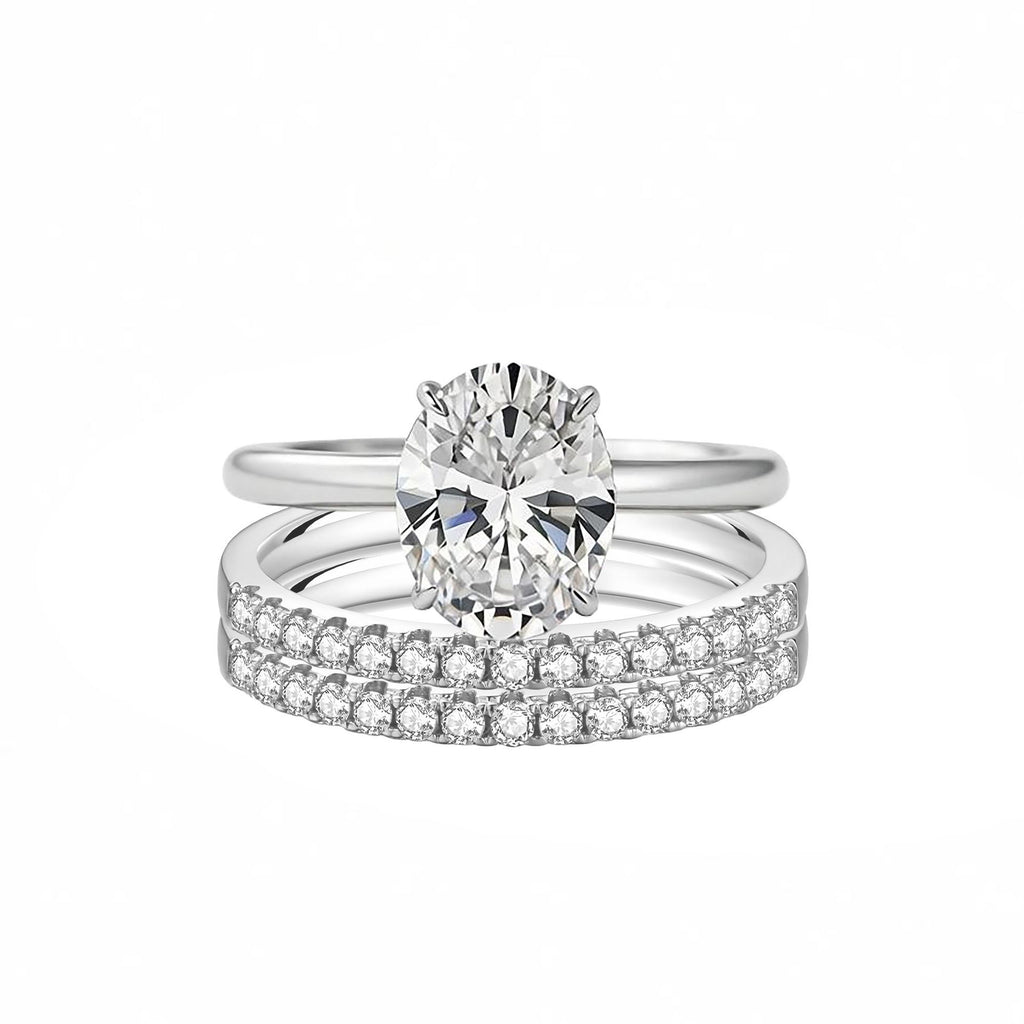Ovaler Zirconring-Set – 2- oder 3-teilige Varianten – Bild 4 | LuxeStyle