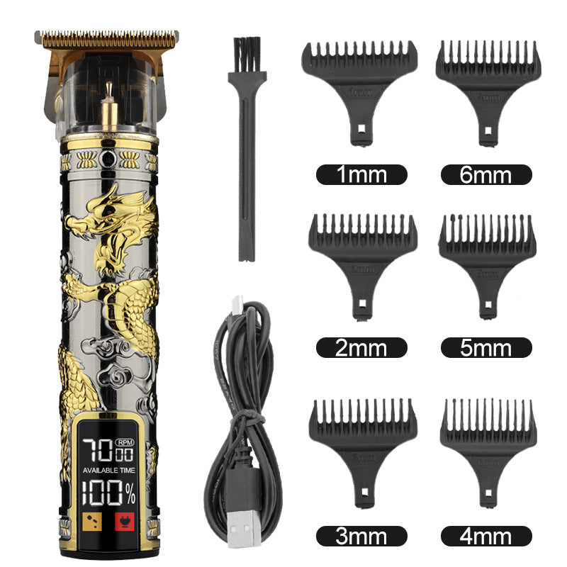 Retro-Haartrimmer mit Öl-Kopfgravierung