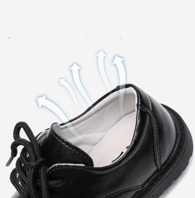 Kinder-Herbstschuhe, Schwarzleder