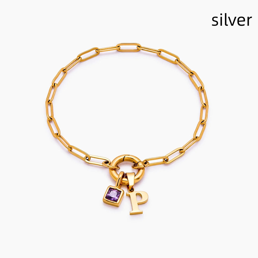 Gold-plattierter Papierklammer-Armband