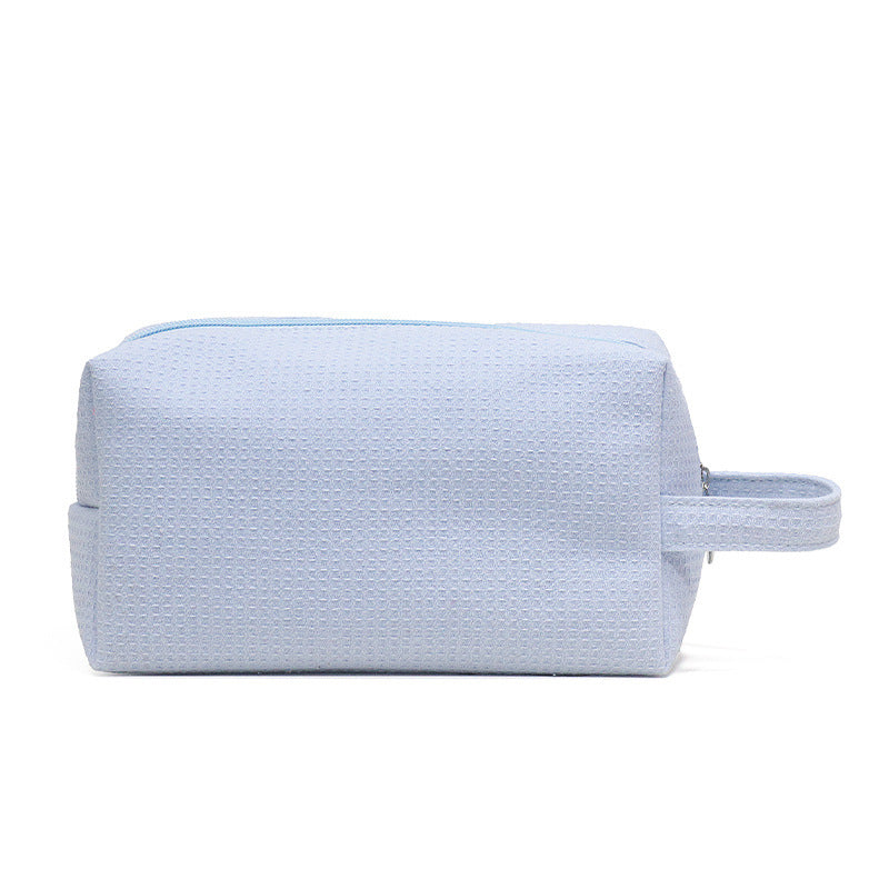 Make-up Tasche aus Baumwoll-Waffelstoff – Bild 7 | LuxeStyle