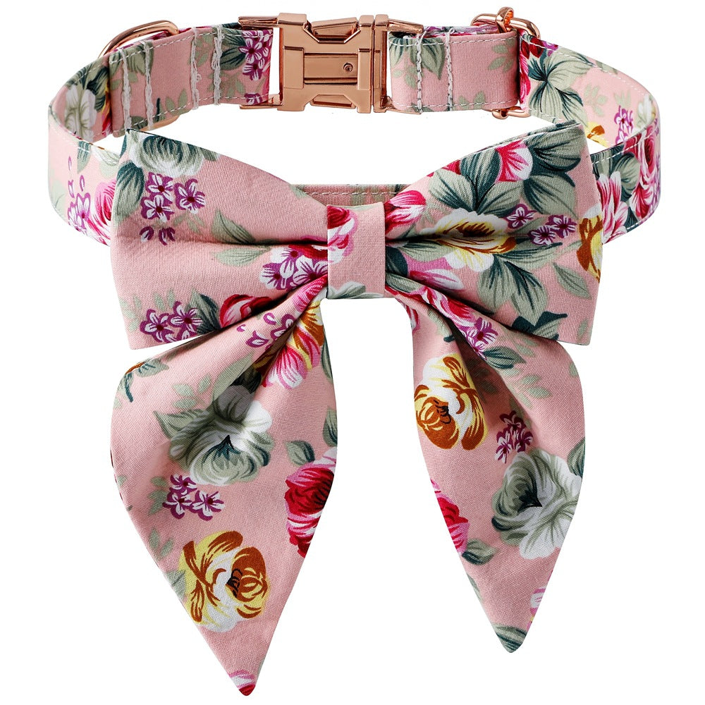 Halsband Baumwolle Rose Gold Schnalle – Bild 2 | LuxeStyle