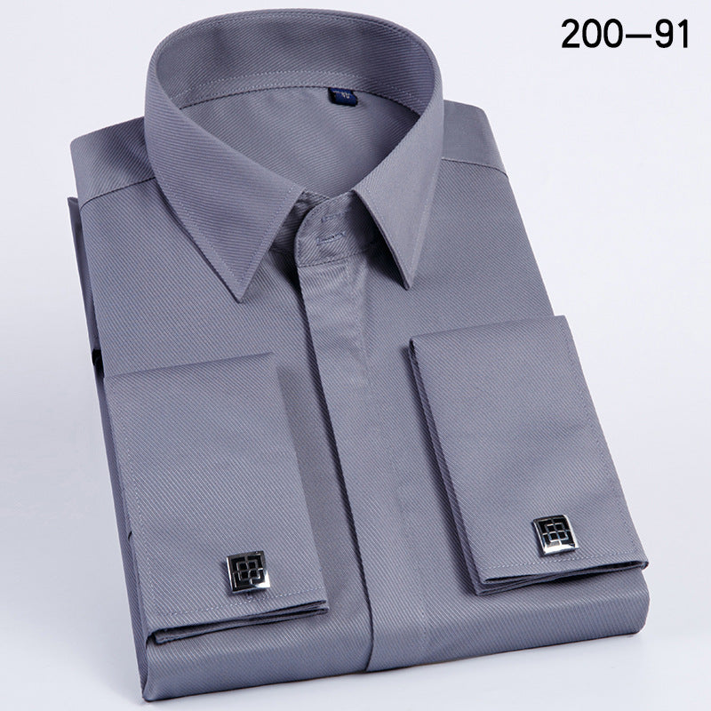 Herren Hemd Slim Fit mit Manschettenknöpfen – Bild 12 | LuxeStyle