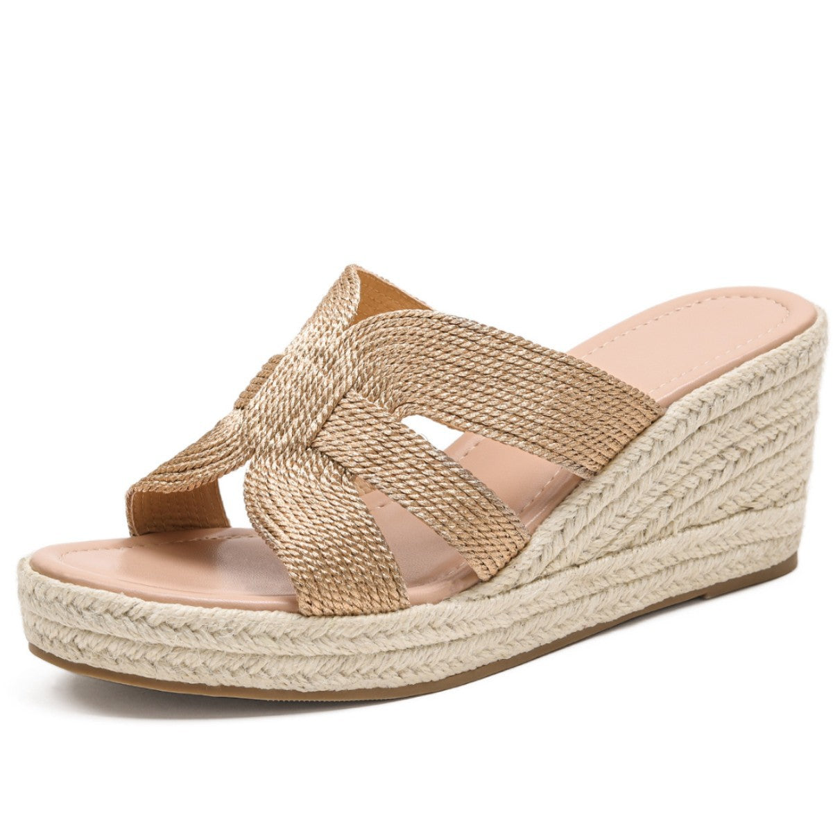 Keilsandalen aus Mikrofaser