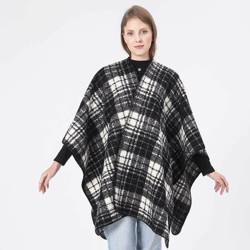 Schleier aus Imitationskaschmir mit Karomuster – Bild 5 | LuxeStyle