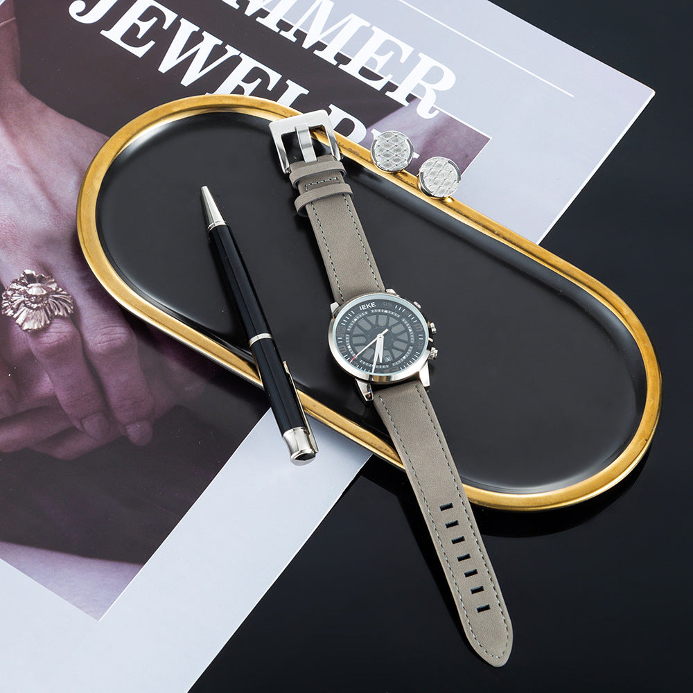 Herren-Geschenkset: Uhr, Stift & Manschettenknöpfe · 3 Stück – Bild 4 | LuxeStyle