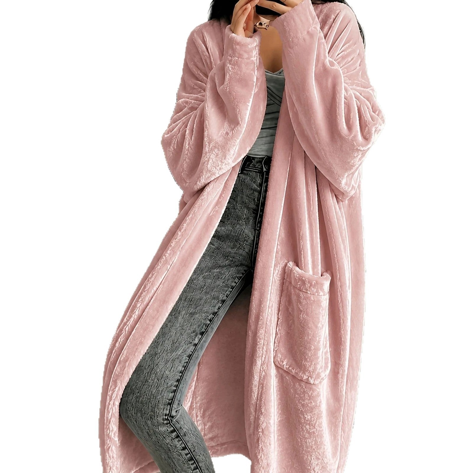 Langer Damen-Mantel im Casual-Look