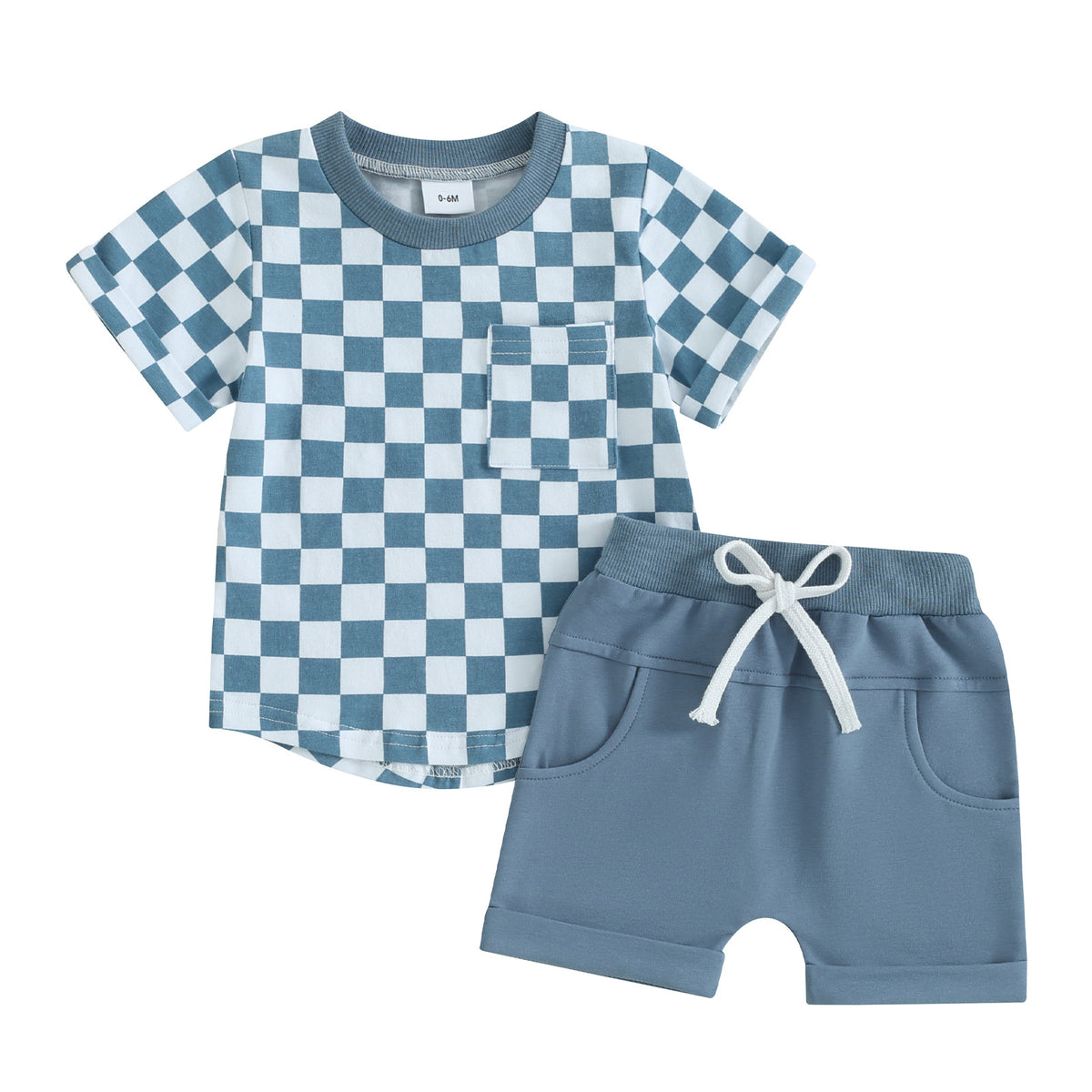 Kariertes T-Shirt und Shorts für Babys – Bild 2 | LuxeStyle