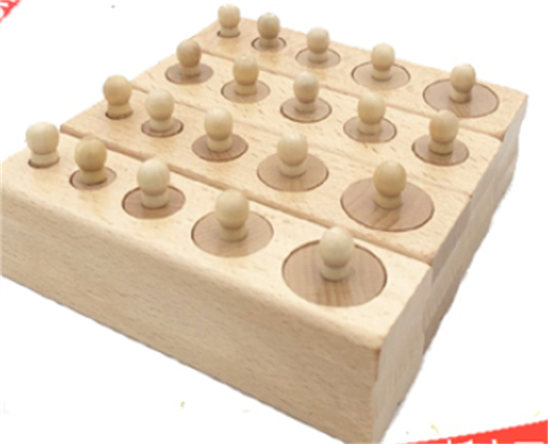 Montessori Steckzylinder aus Buchenholz – Bild 5 | LuxeStyle