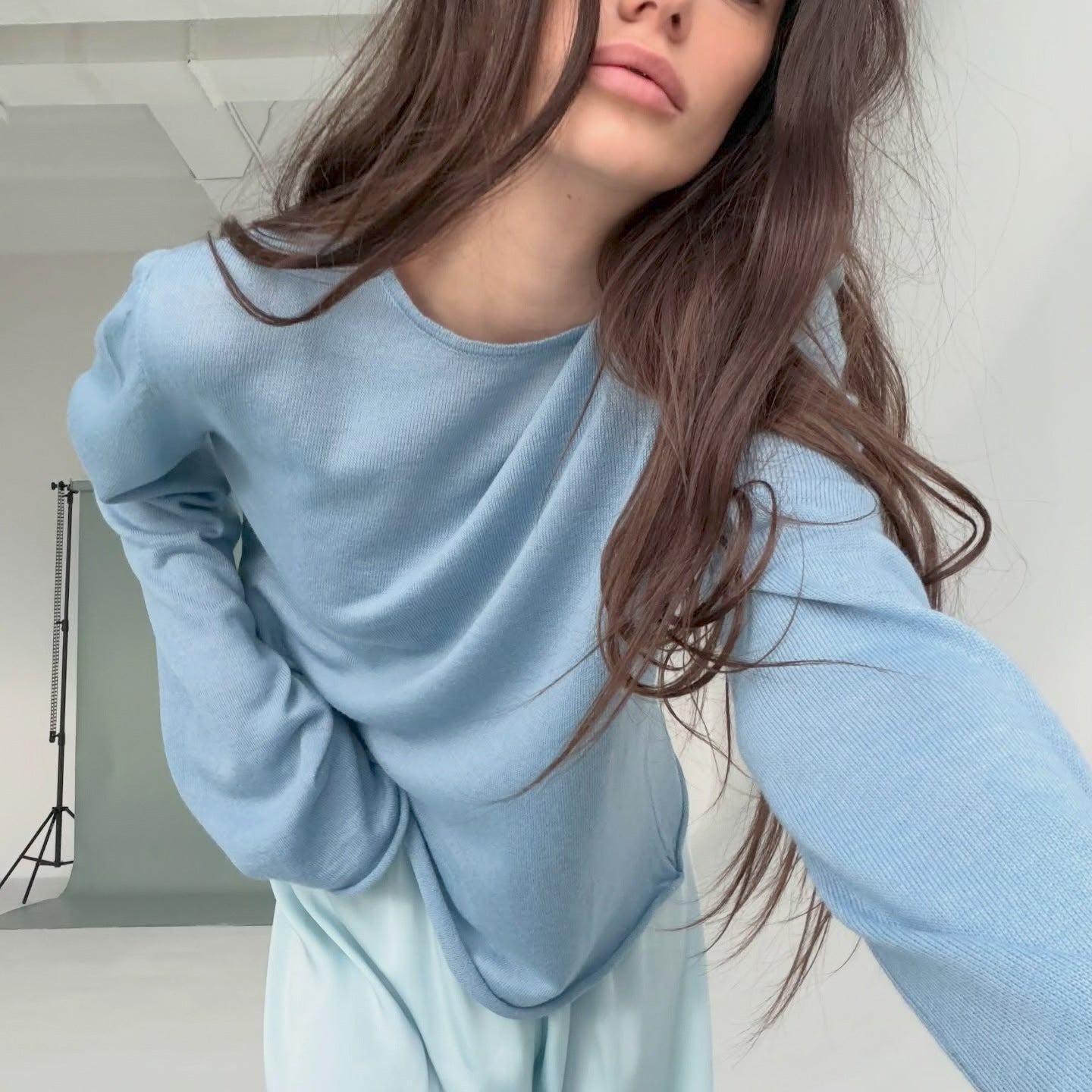 Strick-Bluse «Maglia» · Hollow-out, Loose Langarm