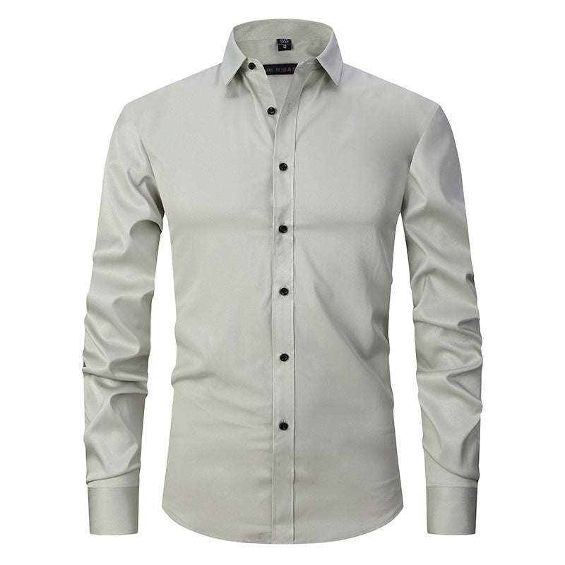 Unifarbener Stretch-Cardigan für Herren – Bild 8 | LuxeStyle