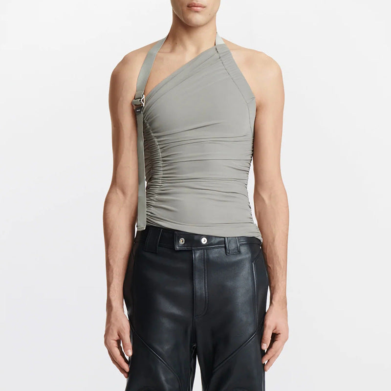Ohne Träger Off-shoulder Hollow-out Weste