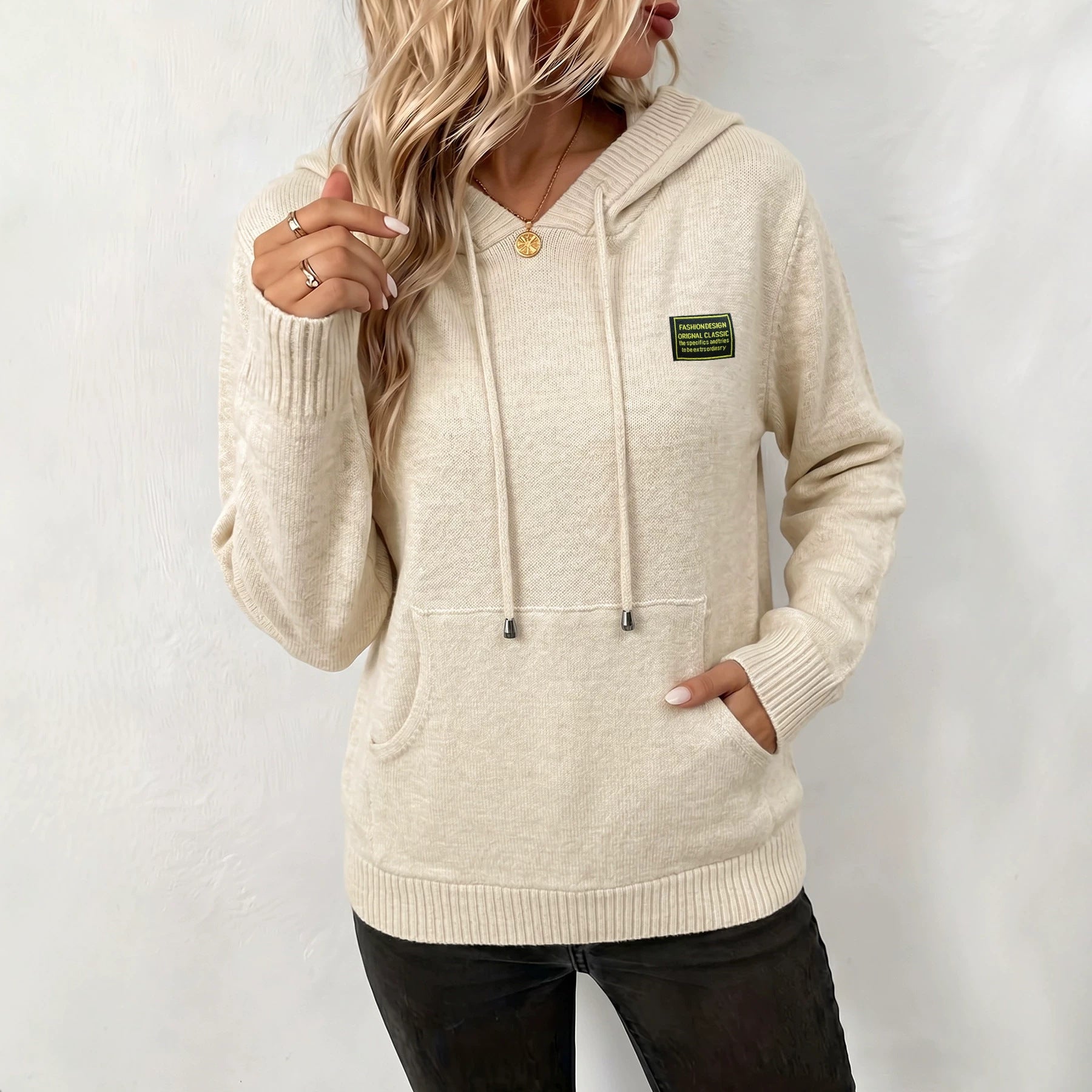 Kapuzenpullover Strickpullover