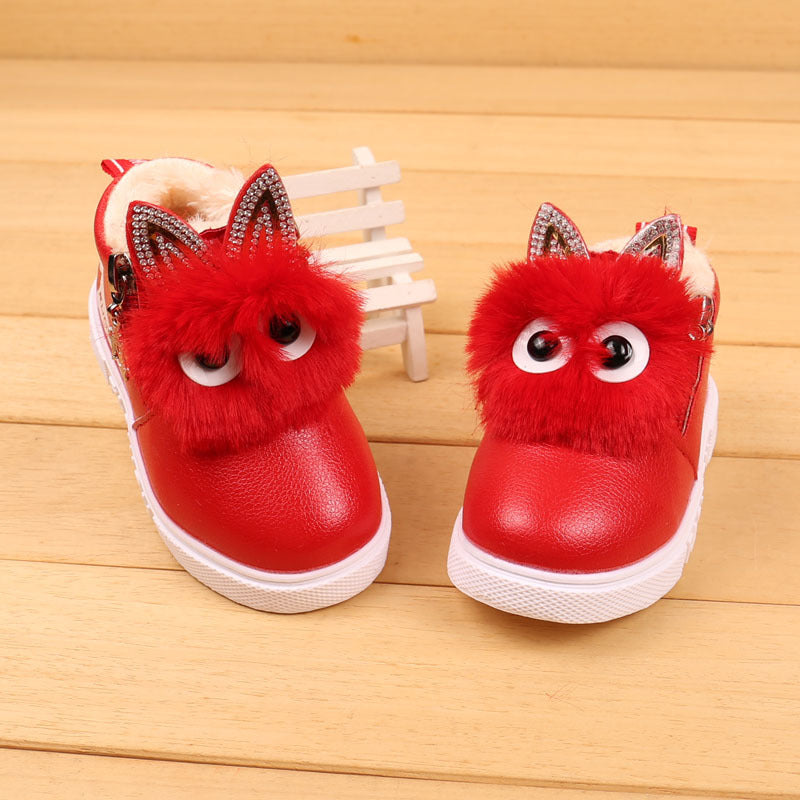 Rote Mädchenstiefel
