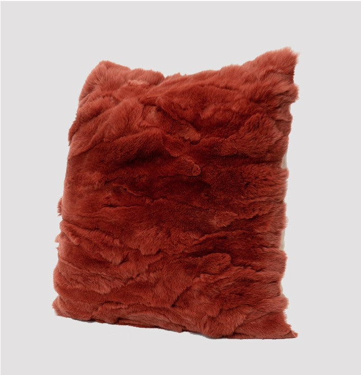 Rostrotes Kristall-Kissen | LuxeStyle