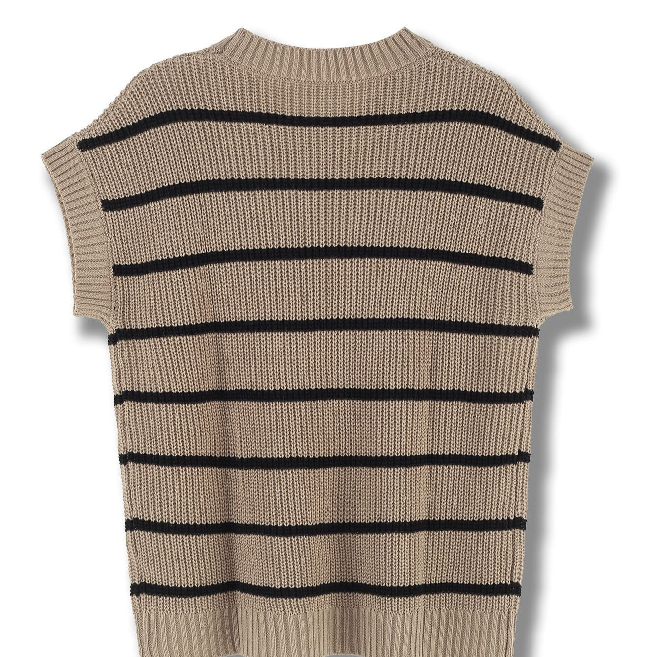 Gestreifter Pullover-Weste
