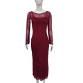 Damen Sexy Mesh Kleid mit Off-Shoulder – Bild 7 | LuxeStyle
