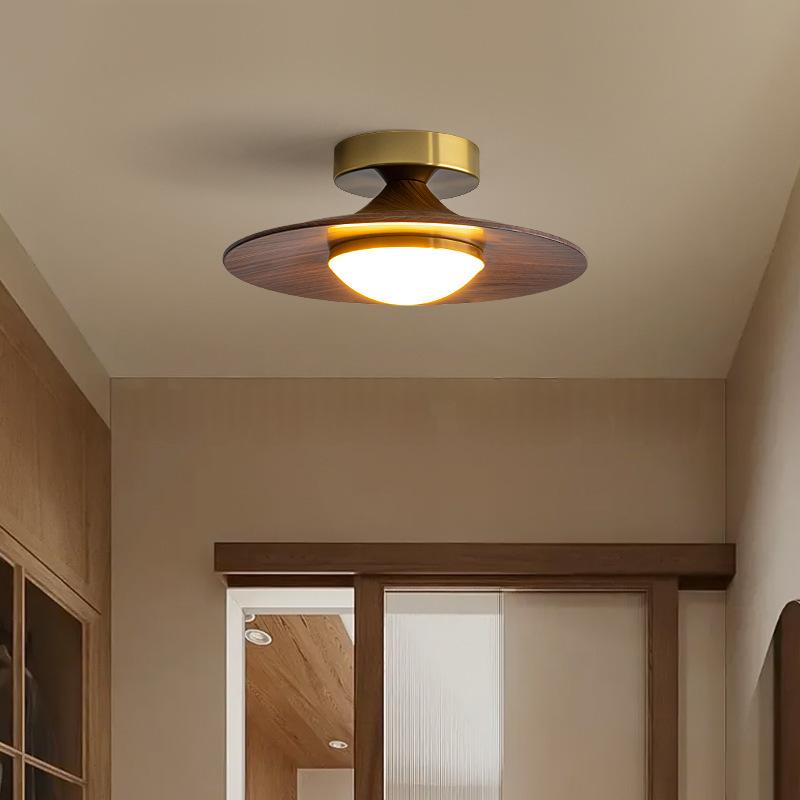 Walnussfarbene Deckenlampe für Eingangsbereich – Bild 7 | LuxeStyle