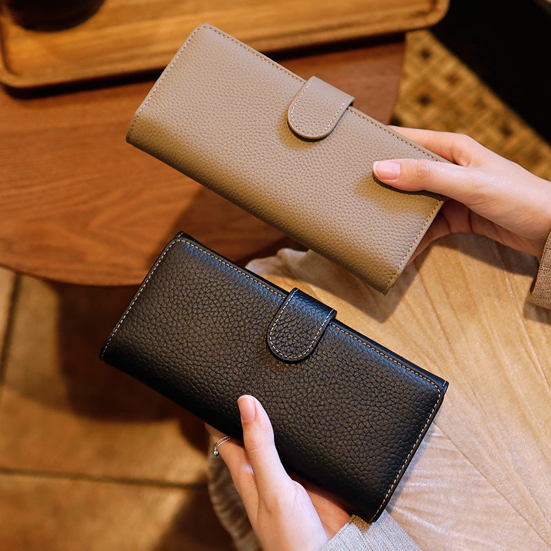 Weibliche Langportemonnaie aus Vollnarbenleder – Bild 3 | LuxeStyle