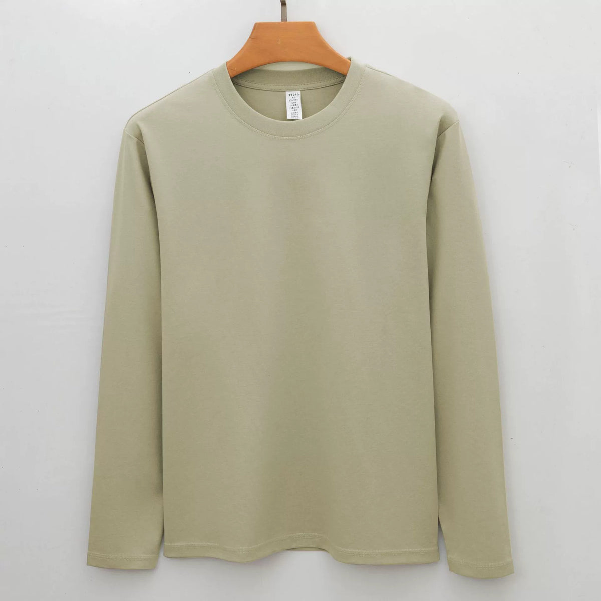 Langärmliges Rundhals-T-Shirt für Alltag – Bild 2 | LuxeStyle