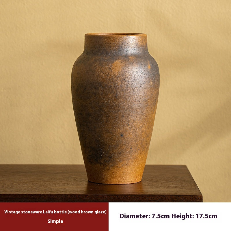 Keramik-Vase im Retro-Look